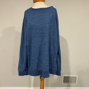 Women's Blue Crew Neck Sweater